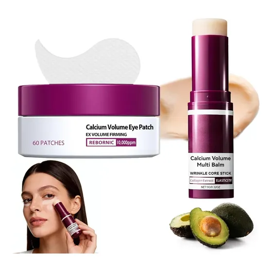 Ss Set Hidratante Contorno De Ojos Parches 60 Pzs + Bálsamo