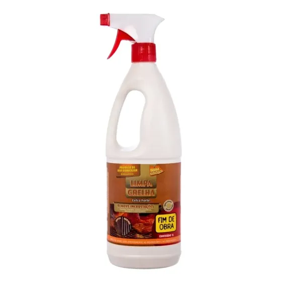 Limpa Grelhas Remove Incrustações C/ Pulverizador 1 Litro
