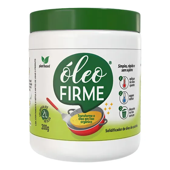 Óleo Firme - Solidificador De Oleo De Cozinha - 200g