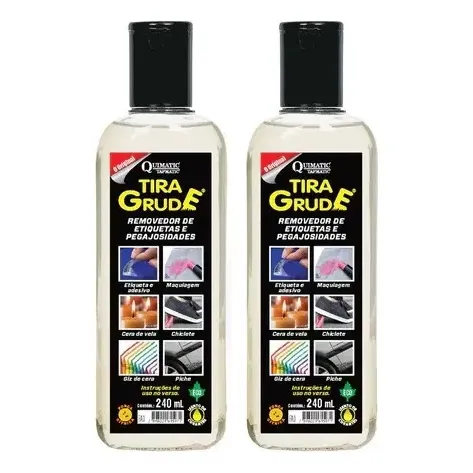 Kit 2 Tira Grude Removedor Cola Adesivo Chiclete 240ml