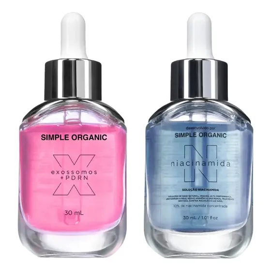 Kit Sérum Solução Pdrn + Niacinamida Facial Simple Organic