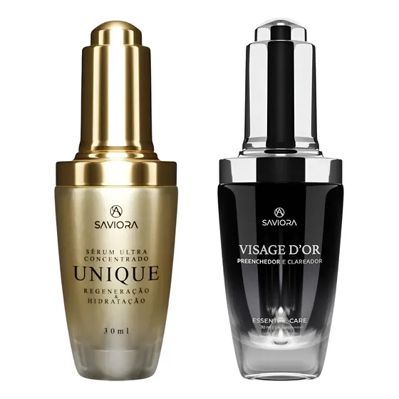 Kit Dia Noite Serum Visage E Unique Saviora Skincare Rugas