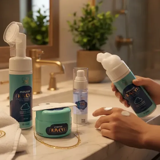 Kit Presente Dia Dos Namorados Skincare Nuvem E Colar Duplo