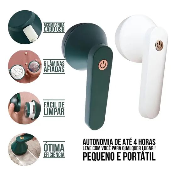 Aparador E Removedor De Pelos Roupas Portátil Recarregável