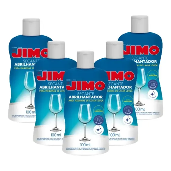 5 Secante Abrilhantador Para Máquina De Lavar Louça Jimo