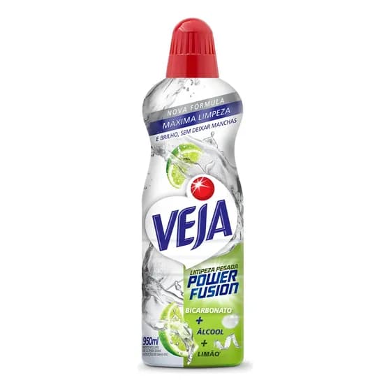 Veja Limpeza Pesada Power Fusion Limão Limpador de Pisos 950ml