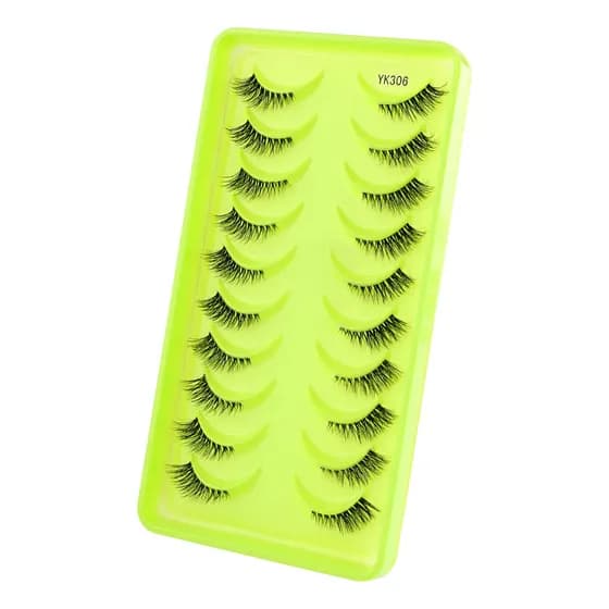 Half Lashes 10 Pares Natural Extensão Cílios Posticos Yk306
